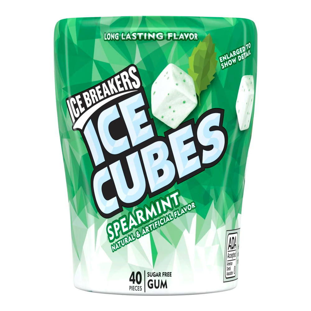 Gum Ice Cubes Spearmint – 40 ct